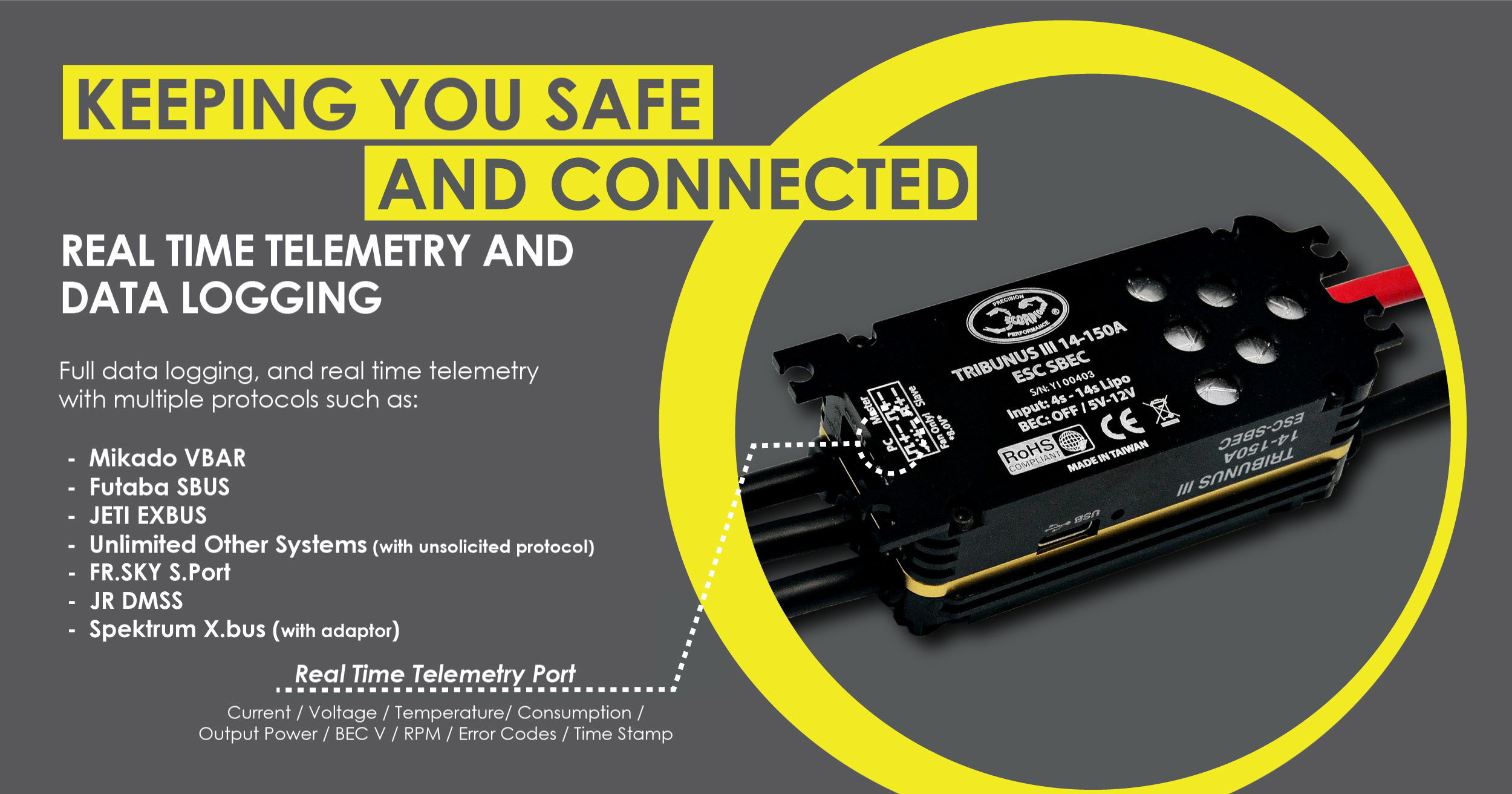 Scorpion Tribunus III 14-150A ESC SBEC features
