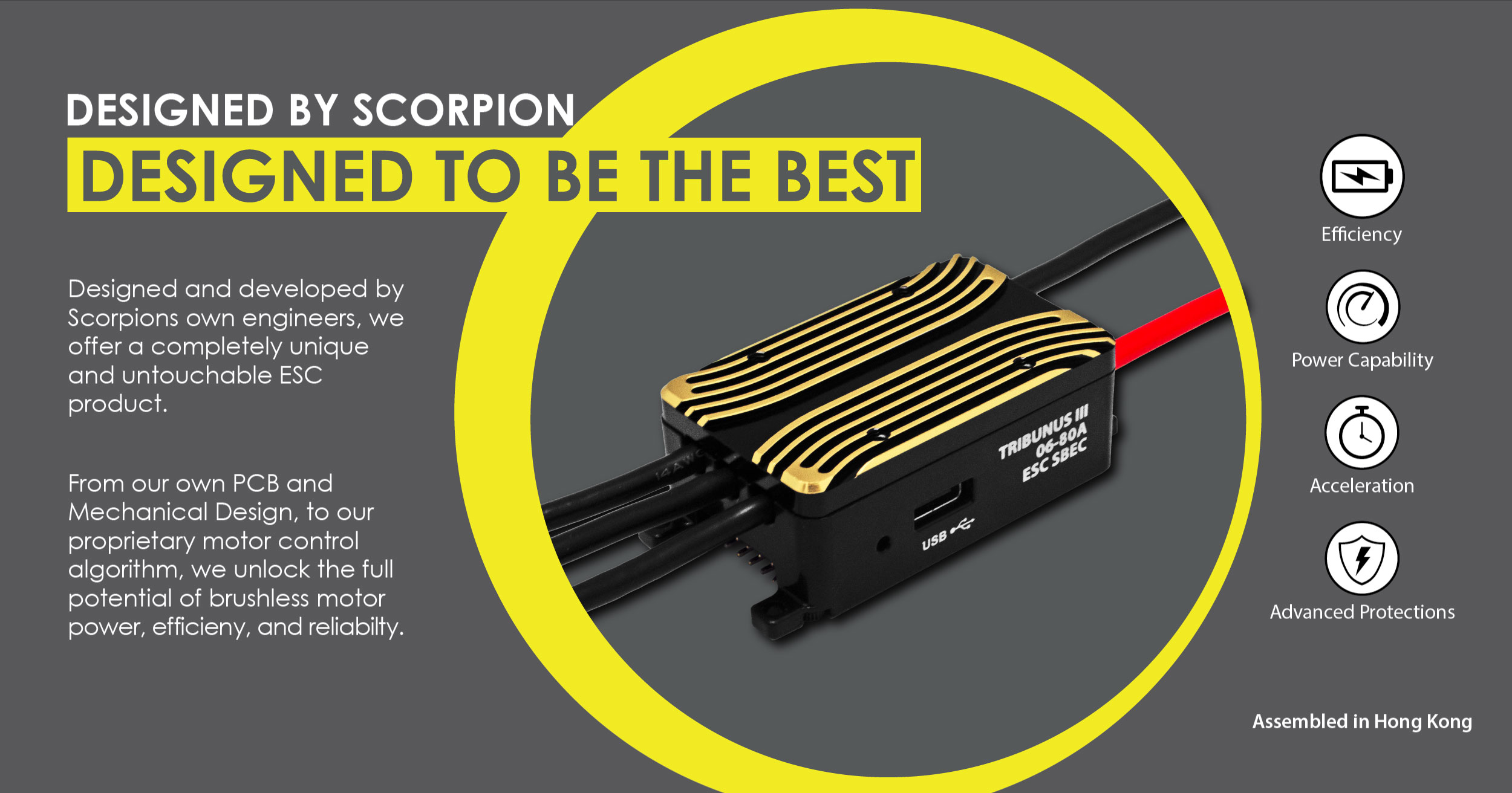 Scorpion Tribunus III 06-80A ESC SBEC features